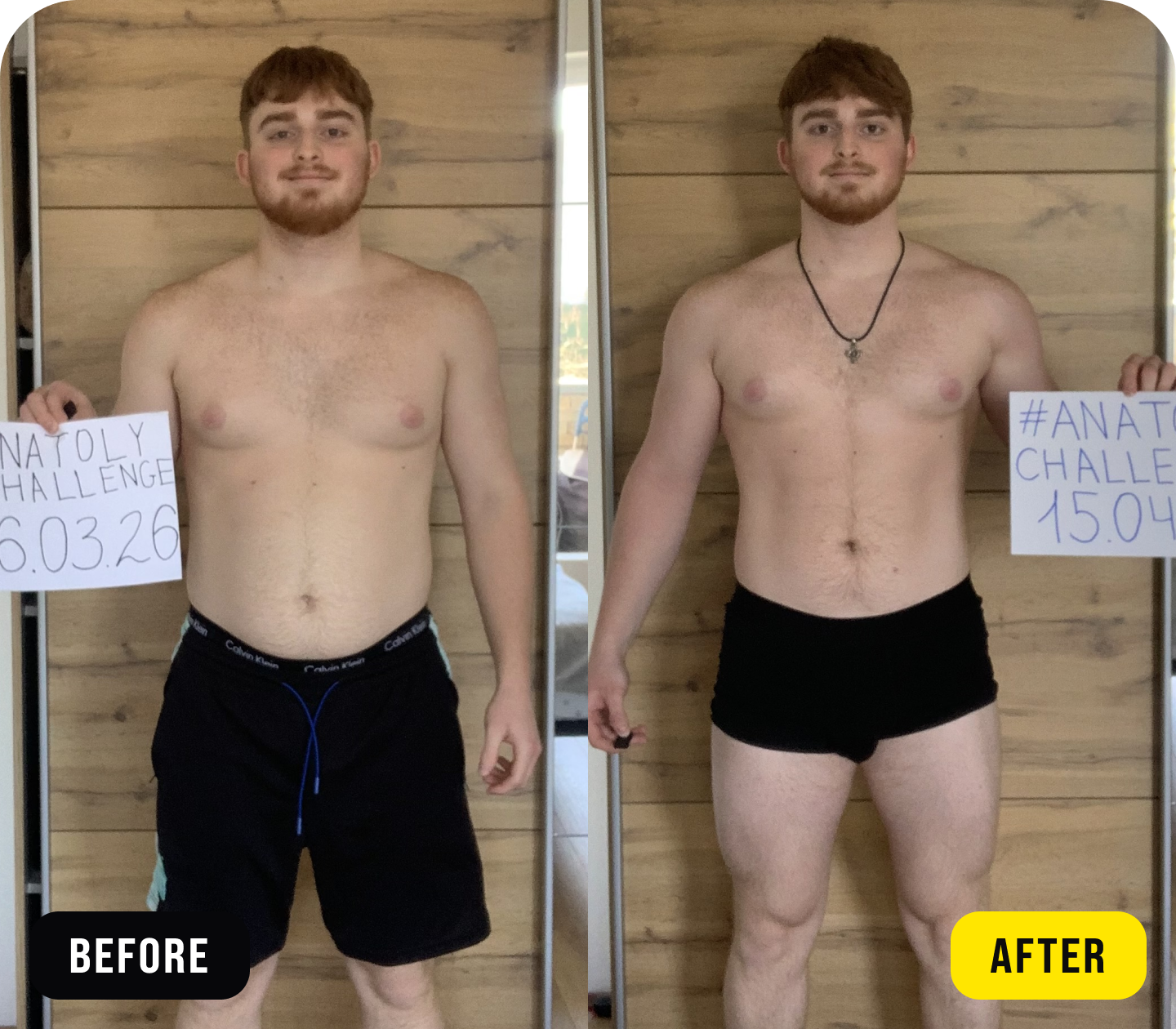 Gleb - before/after