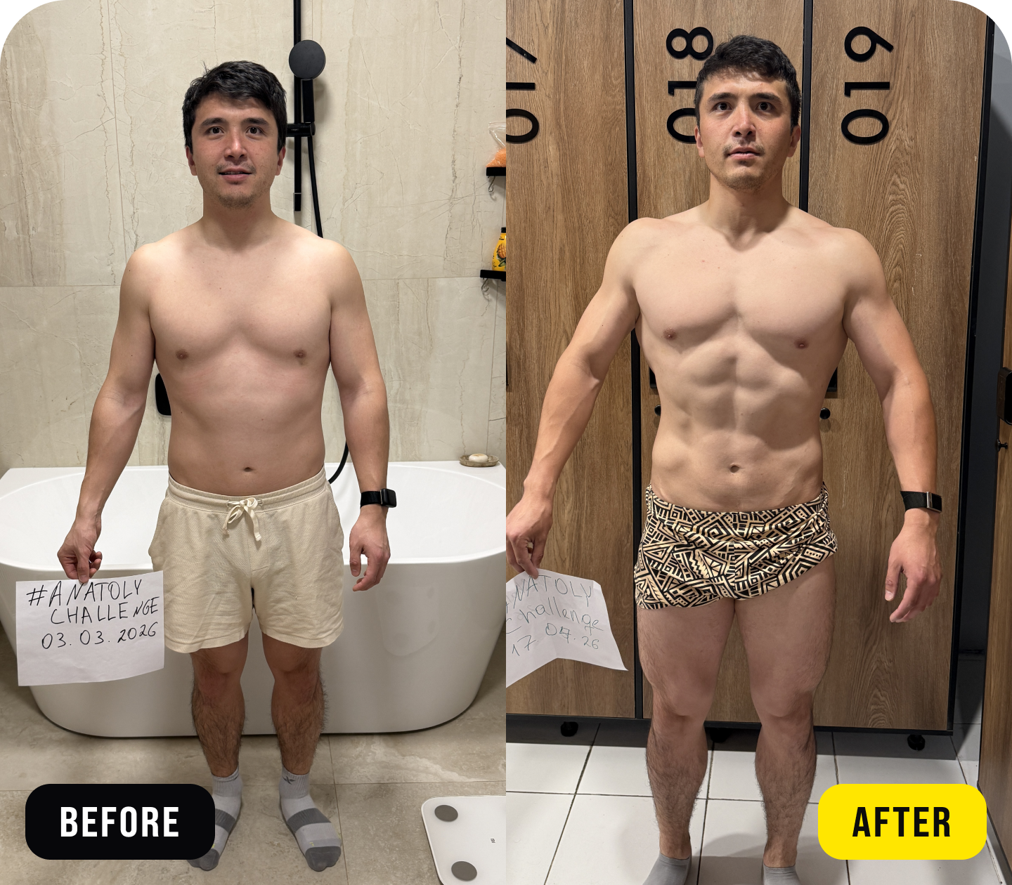 Shynggys - before/after
