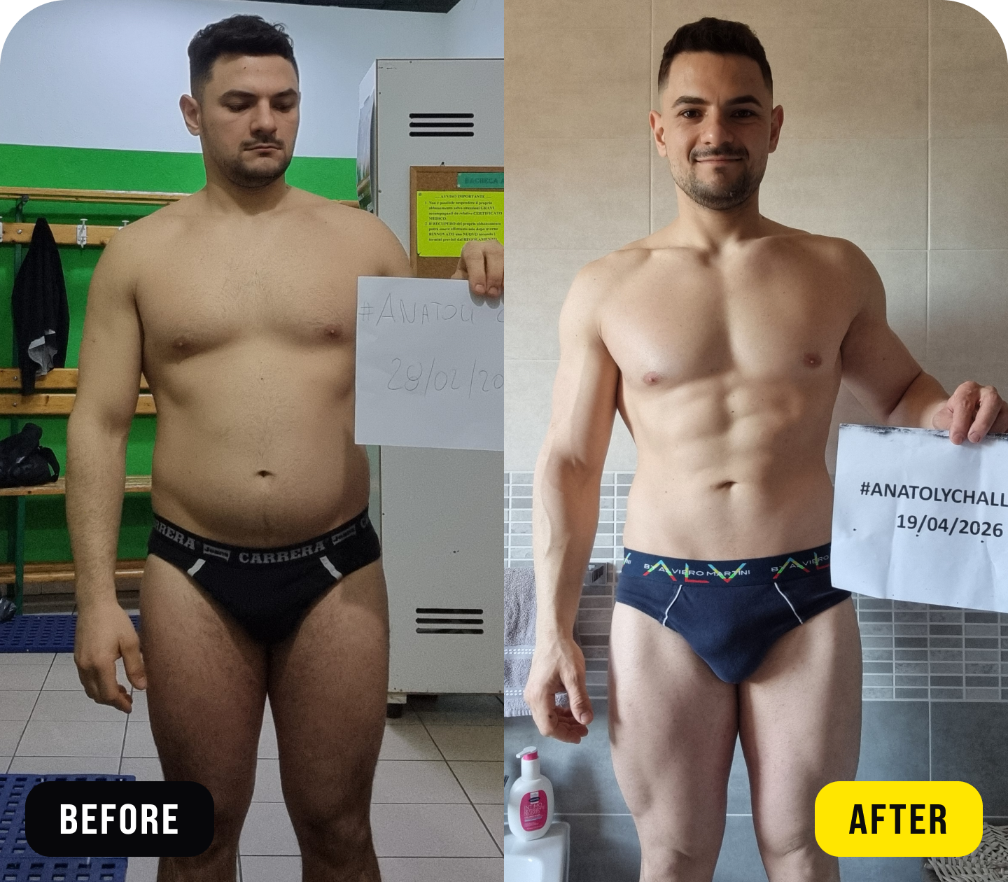 Mario - before/after