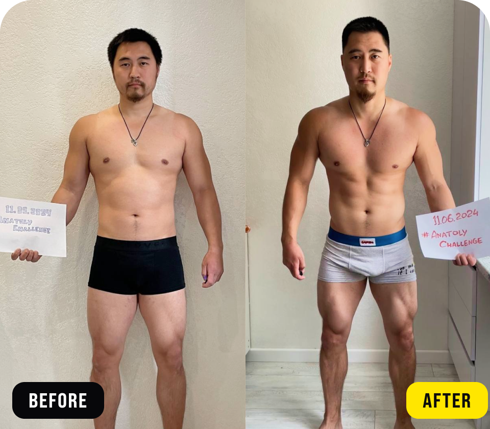 Vitalii - before/after